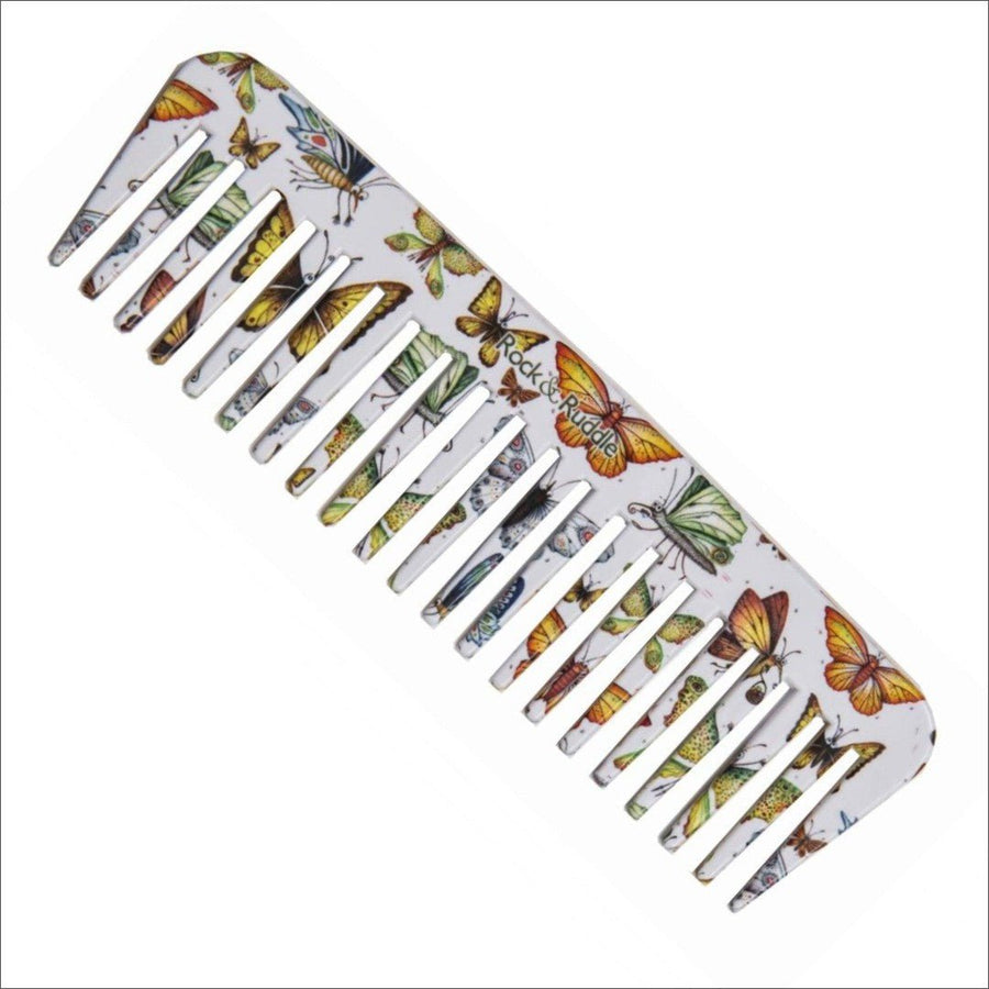 Rock & Ruddle Butterflies Wide Tooth Comb - Cosmetics Fragrance Direct-5060342154132