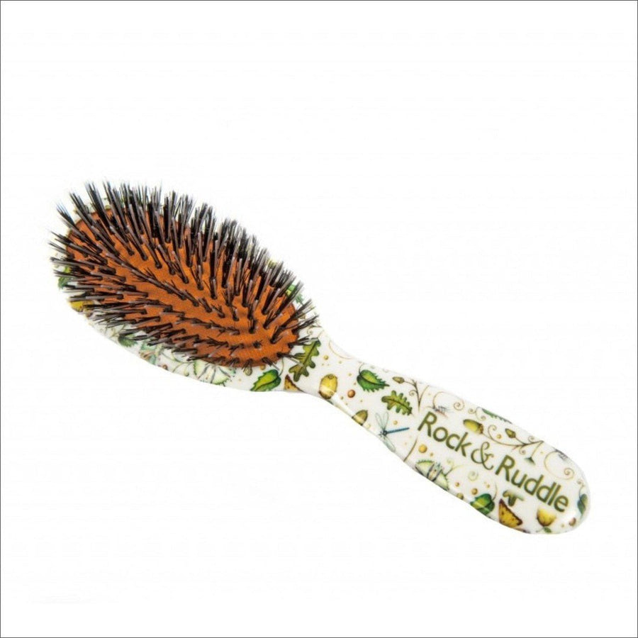 Rock & Ruddle Small Acorns & Butterflies Boar Bristle Hair Brush - Cosmetics Fragrance Direct-5060342150035