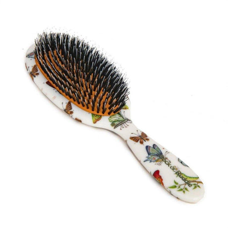 Rock & Ruddle Small Beautiful Butterflies Boar Bristle Hair Brush - Cosmetics Fragrance Direct-5060342154057