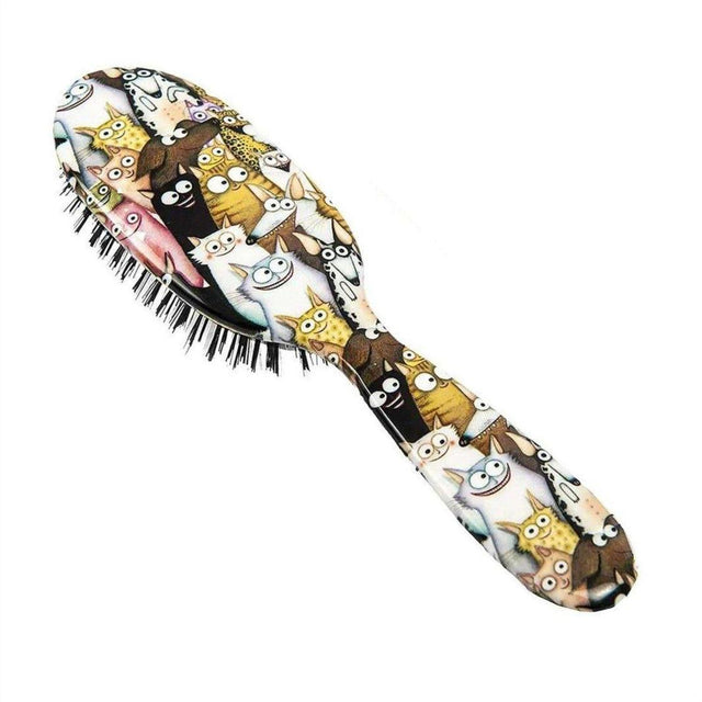 Rock & Ruddle Small Cats & Dogs Boar Bristle Hair Brush - Cosmetics Fragrance Direct-5060342150059