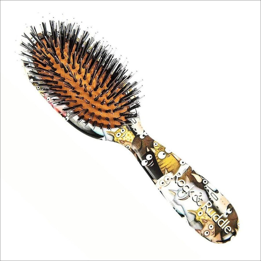 Rock & Ruddle Small Cats & Dogs Boar Bristle Hair Brush - Cosmetics Fragrance Direct-5060342150059