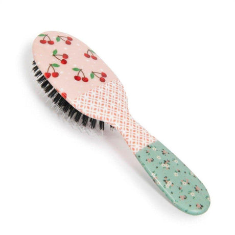 Rock & Ruddle Small Cherries Boar Bristle Hair Brush - Cosmetics Fragrance Direct-5060342154613