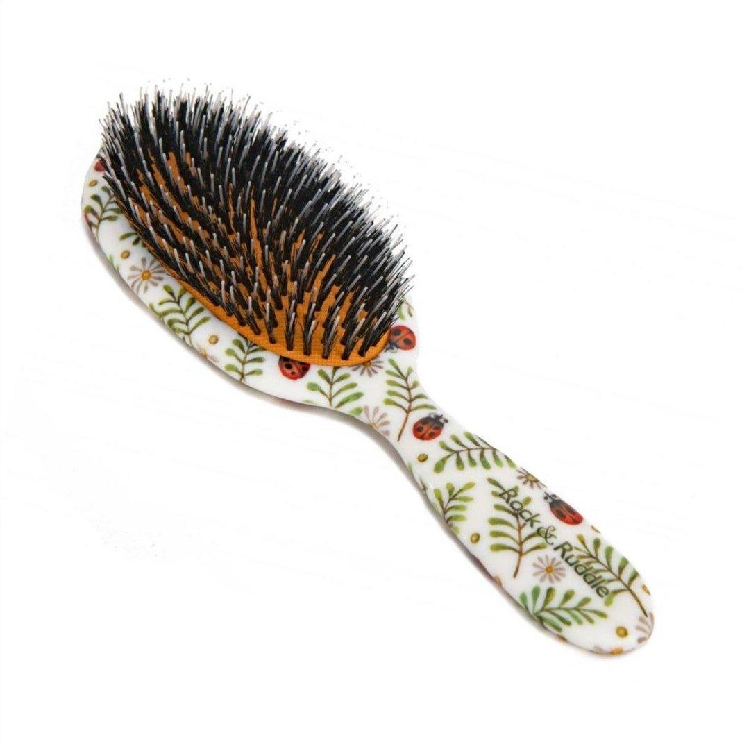 Rock & Ruddle Small Ladybirds Hair Brush - Cosmetics Fragrance Direct-5060342154033
