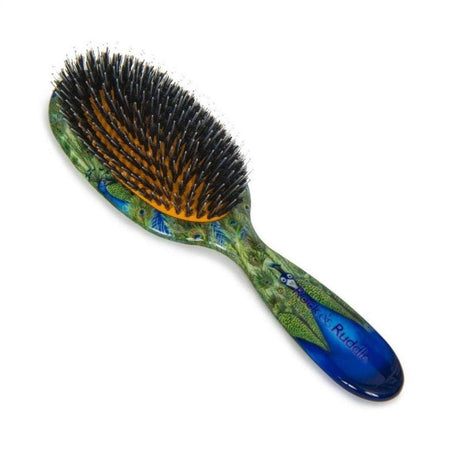 Rock & Ruddle Small Peacock Boar Bristle Hair Brush - Cosmetics Fragrance Direct-5060342153616
