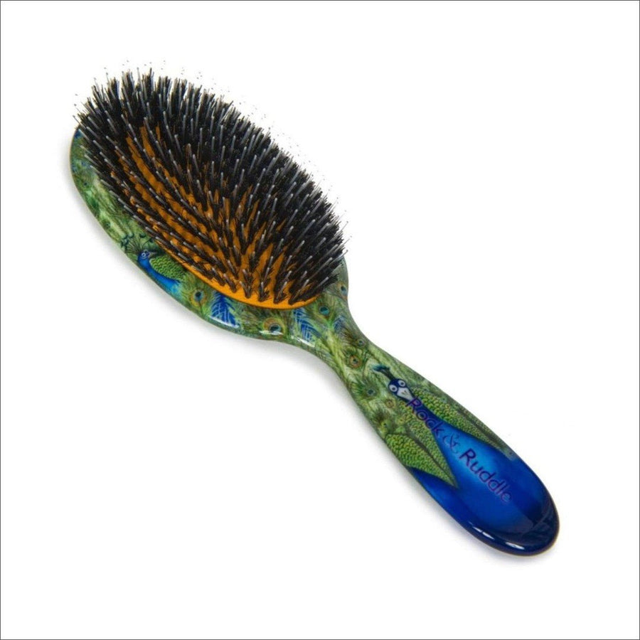 Rock & Ruddle Small Peacock Boar Bristle Hair Brush - Cosmetics Fragrance Direct-5060342153616