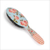 Rock & Ruddle Small Pink Gingham Boar Bristle Hair Brush - Cosmetics Fragrance Direct-5060342154637