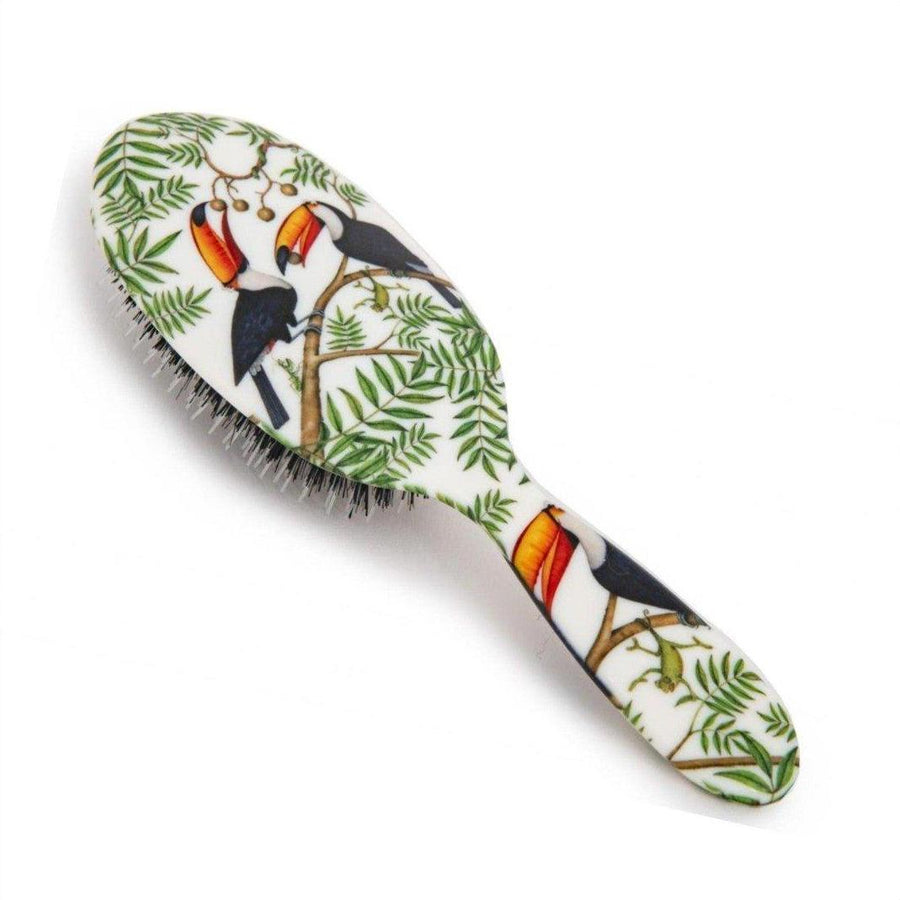 Rock & Ruddle Small Toucans Boar Bristle Hair Brush - Cosmetics Fragrance Direct-5060342154019