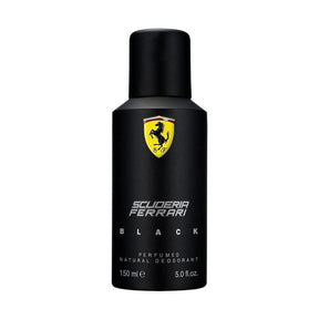 Scuderia Ferrari Black Perfumed Natural Deodorant 150ml - Cosmetics Fragrance Direct-8002135112124