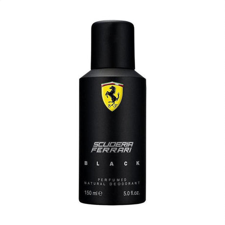 Scuderia Ferrari Black Perfumed Natural Deodorant 150ml - Cosmetics Fragrance Direct-8002135112124
