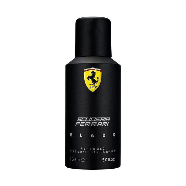 Scuderia Ferrari Black Perfumed Natural Deodorant 150ml - Cosmetics Fragrance Direct-8002135112124