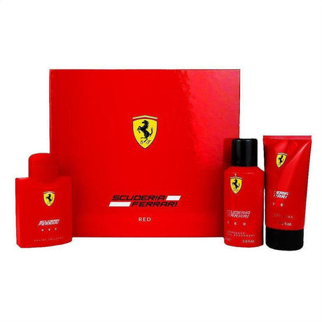 Scuderia Ferrari Red Eau De Toilette 125ml Gift Set - Cosmetics Fragrance Direct-48277812