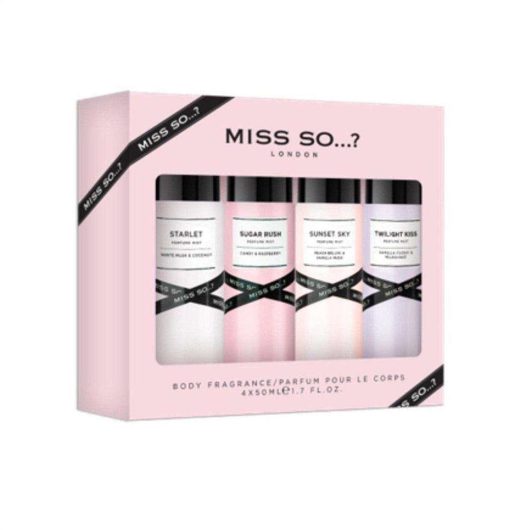 So...? Miss So...? Mini's Galore 4x50ml Giftset - Cosmetics Fragrance Direct-5018389025236