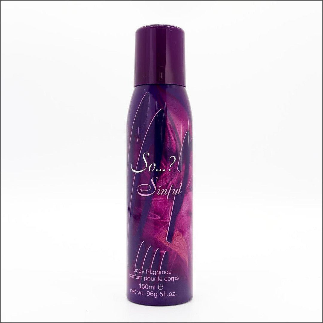 So...? Sinful Body Fragrance 150ml - Cosmetics Fragrance Direct ...