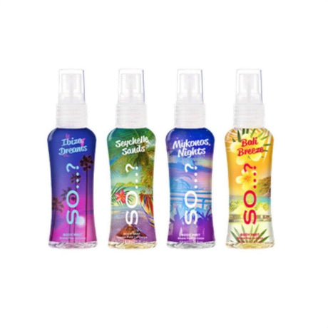 So...? Summer Escapes Body Mist Gift Set 4x50ml - Cosmetics Fragrance Direct-5018389029760
