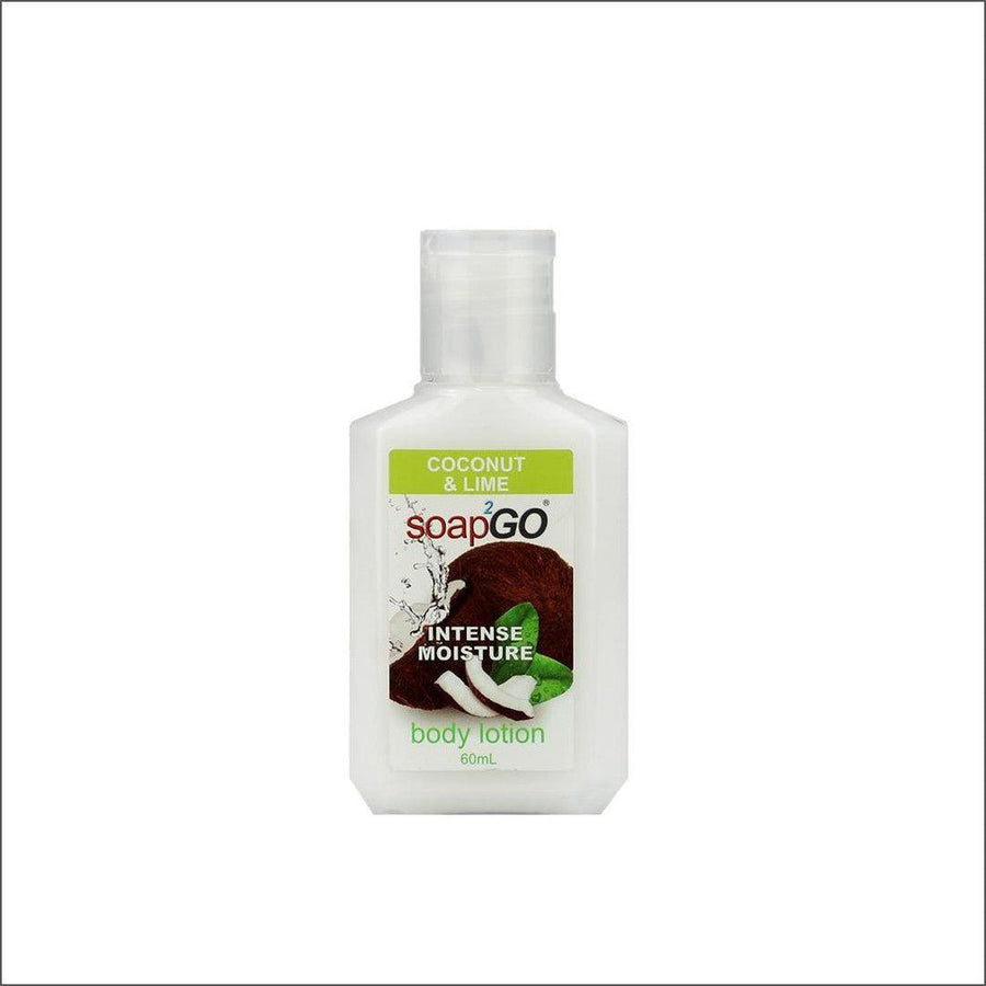 Soap2Go Coconut & Lime Body Lotion 60ml - Cosmetics Fragrance Direct-9338707012110