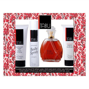 Tabu 100ml Eau De Toilette 4 Piece Gift Set - Cosmetics Fragrance Direct-9314108237215