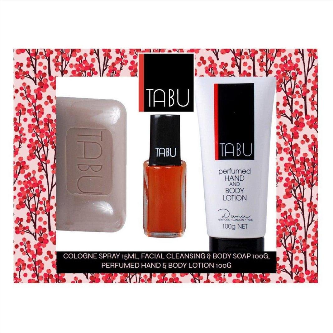 Tabu Cologne 15ml 3 Piece Giftset - Cosmetics Fragrance Direct-9314108237239