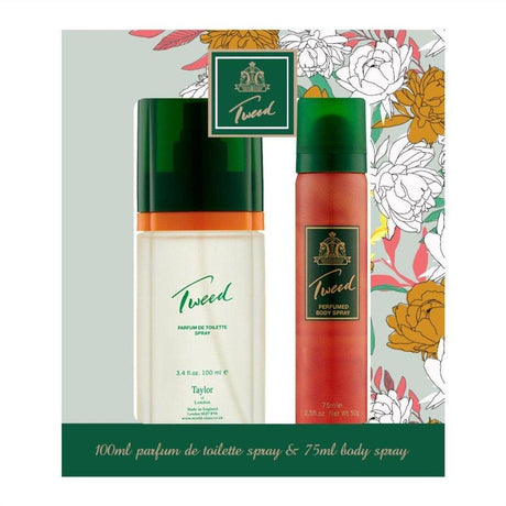 Taylor Of London Tweed Eau De Toilette 100ml + 75ml Body Spray - Cosmetics Fragrance Direct-9314108237123