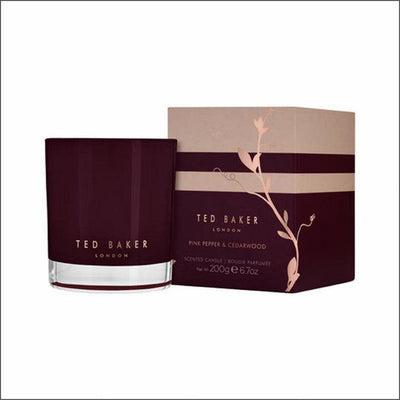 Ted Baker Pink Pepper & Cedarwood Candle - Cosmetics Fragrance Direct-07597620