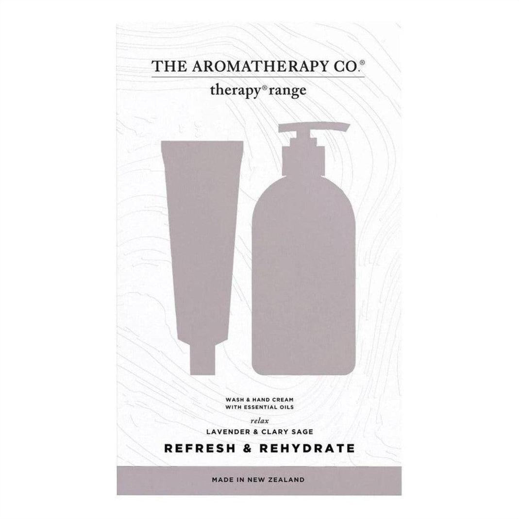The Aromatherapy Co. Lavender & Clary Sage Refresh & Rehydrate Relax Gift Set - Cosmetics Fragrance Direct-9420005407580