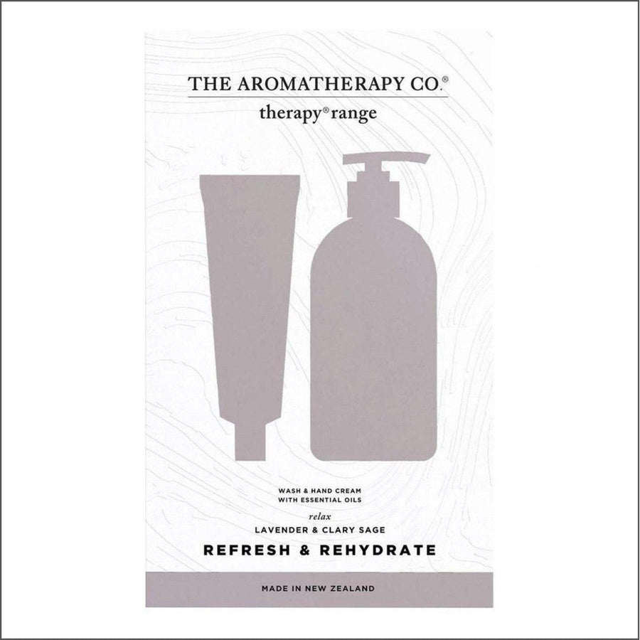 The Aromatherapy Co. Lavender & Clary Sage Refresh & Rehydrate Relax Gift Set - Cosmetics Fragrance Direct-9420005407580