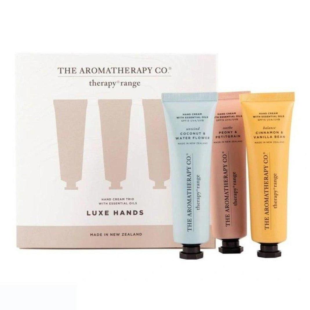 The Aromatherapy Co. Luxe Hands 30ml Hand Cream Trio - Cosmetics Fragrance Direct-9420005407566