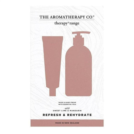 The Aromatherapy Co. Sweet Lime & Mandarin Refresh & Rehydrate Uplift Gift Set - Cosmetics Fragrance Direct-9420005407597