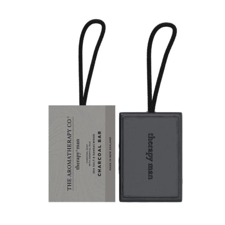 The Aromatherapy Co. Therapy Man Charcoal Soap Sea Salt & Sandalwood 225g - Cosmetics Fragrance Direct-9420005407658