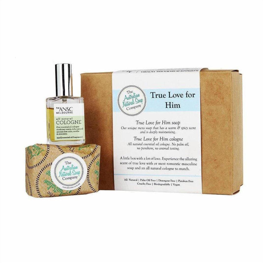 The Australian Natural Soap Co True Love Him Gift Set - Cosmetics Fragrance Direct-9347826000779