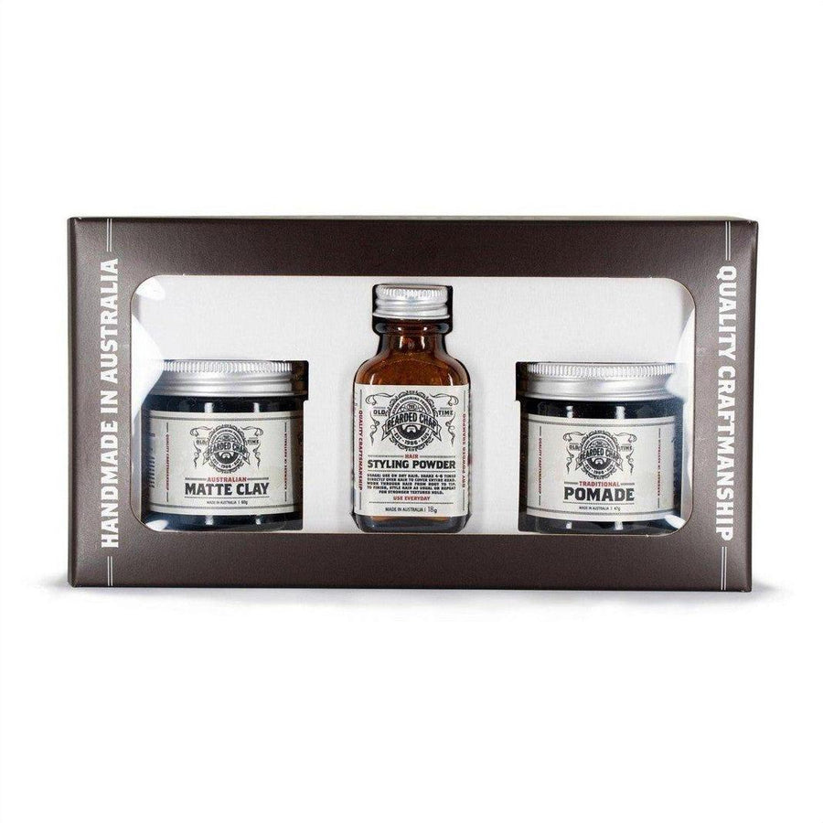 The Bearded Chap Hair Styling Trilogy - Cosmetics Fragrance Direct-9349410000424