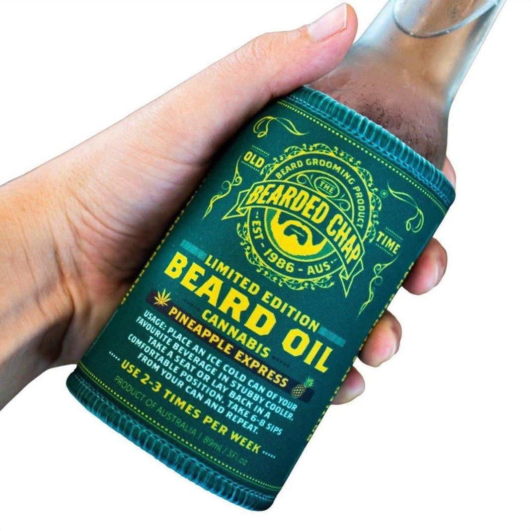 The Bearded Chap Limited Edition Beard Oil Pineapple Express Stubby Cooler - Cosmetics Fragrance Direct-STUBBY