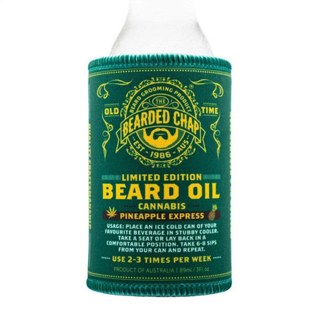 The Bearded Chap Limited Edition Beard Oil Pineapple Express Stubby Cooler - Cosmetics Fragrance Direct-STUBBY