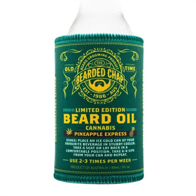 The Bearded Chap Limited Edition Beard Oil Pineapple Express Stubby Cooler - Cosmetics Fragrance Direct-STUBBY