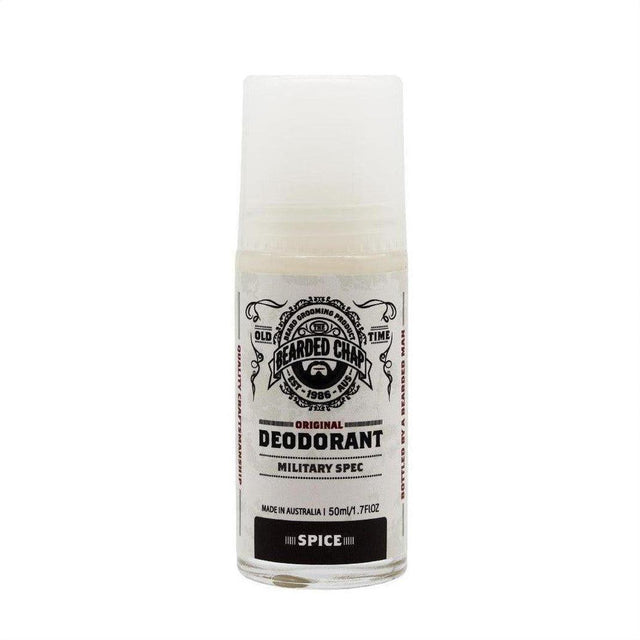 The Bearded Chap Military Spec Deodorant Spice 50ml - Cosmetics Fragrance Direct-9349410000196