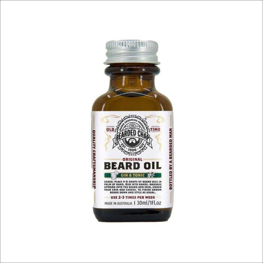 The Bearded Chap Original Beard Oil Gin & Tonic 30ml - Cosmetics Fragrance Direct-9349410000721