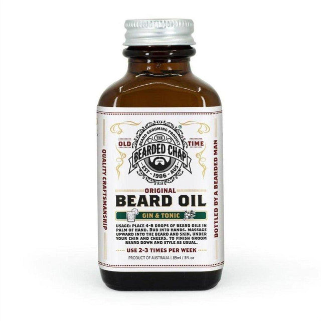 The Bearded Chap Original Beard Oil Gin & Tonic 89ml - Cosmetics Fragrance Direct-9349410000400