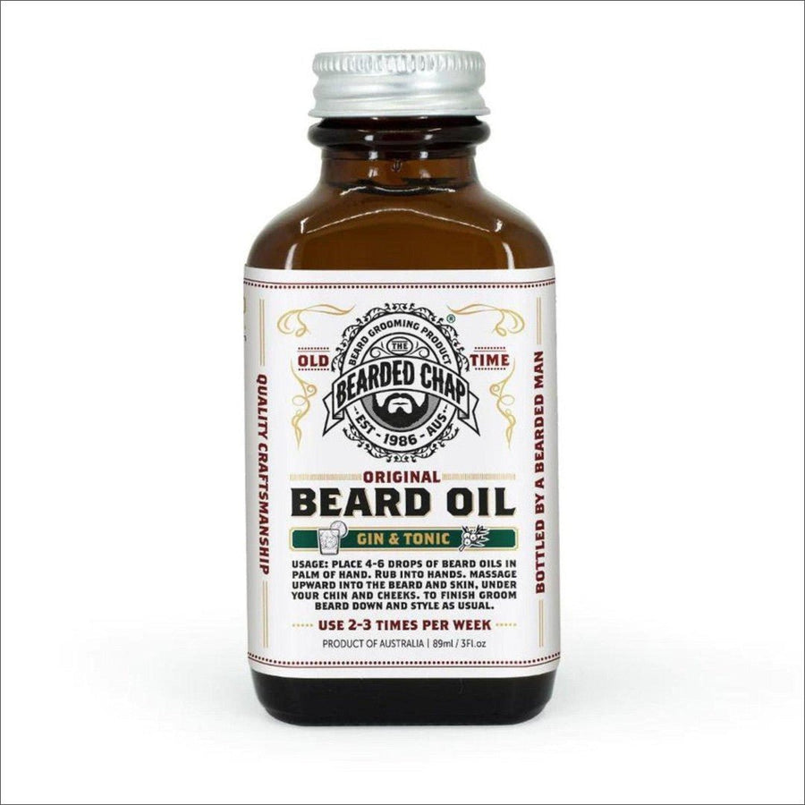 The Bearded Chap Original Beard Oil Gin & Tonic 89ml - Cosmetics Fragrance Direct-9349410000400