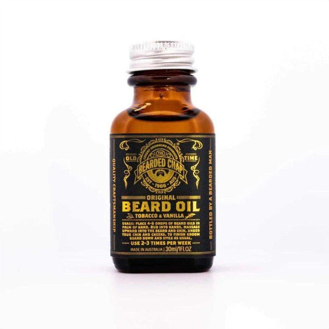 The Bearded Chap Original Beard Oil Tobacco & Vanilla 30ml - Cosmetics Fragrance Direct-9349410000738