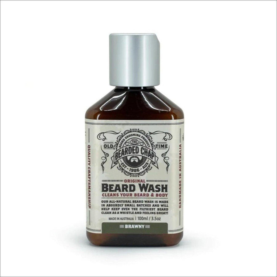The Bearded Chap Original Beard Wash Brawny 100ml - Cosmetics Fragrance Direct-9349410000318