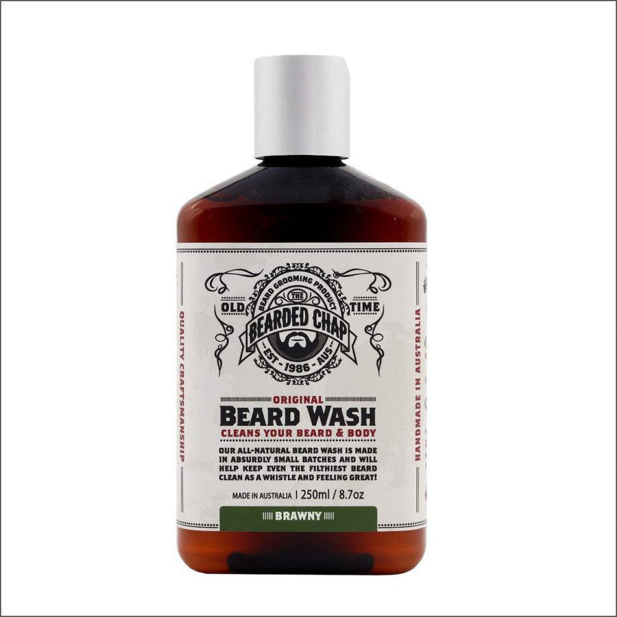 The Bearded Chap Original Beard Wash Brawny 250ml - Cosmetics Fragrance Direct-9349410000073