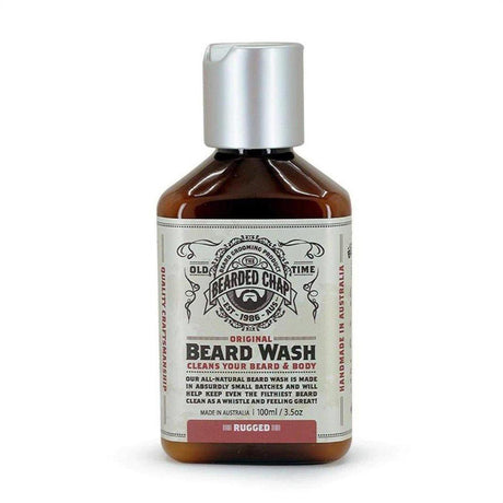 The Bearded Chap Original Beard Wash Rugged 100ml - Cosmetics Fragrance Direct-9349410000325