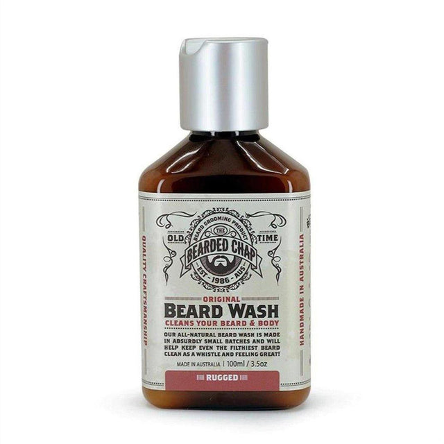 The Bearded Chap Original Beard Wash Rugged 100ml - Cosmetics Fragrance Direct-9349410000325