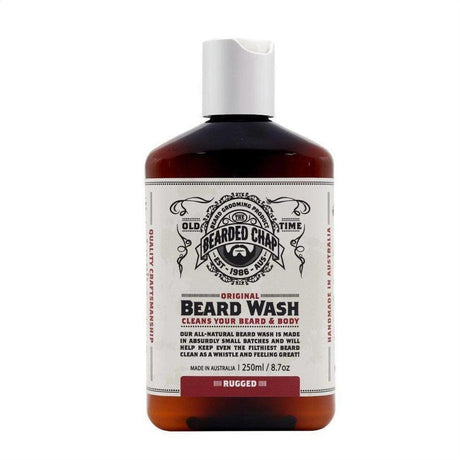 The Bearded Chap Original Beard Wash Rugged 250ml - Cosmetics Fragrance Direct-9349410000080