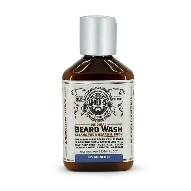 The Bearded Chap Original Beard Wash Staunch 100ml - Cosmetics Fragrance Direct-9349410000332