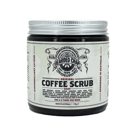 The Bearded Chap Original Coffee Scrub Body 170g - Cosmetics Fragrance Direct-9349410000462