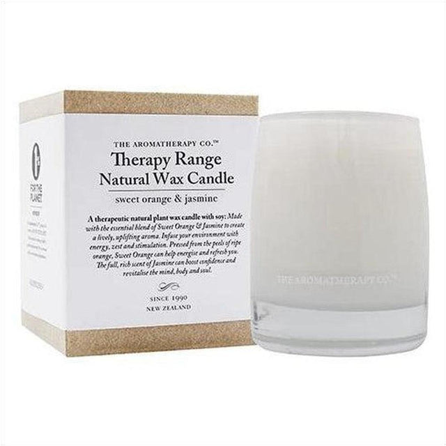 Therapy Range Candle Sweet Orange & Jasmine - Cosmetics Fragrance Direct-9420005325051