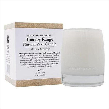 Therapy Range Candle Wild Rose & Vetiver - Cosmetics Fragrance Direct-9420005325082