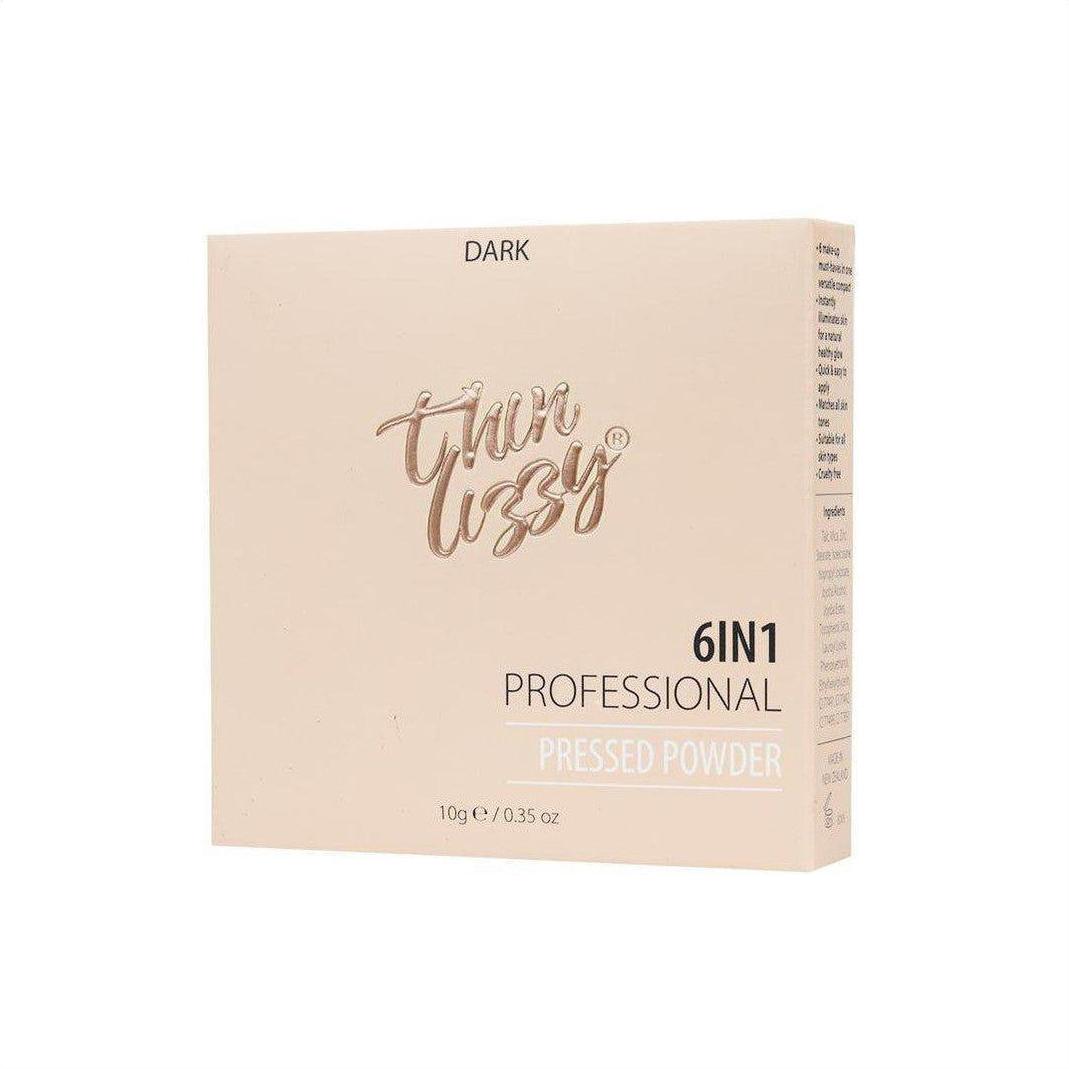 Thin Lizzy 6-in-1 Professional Pressed Powder Dark 10g