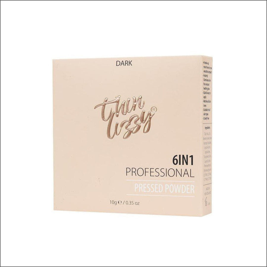 Thin Lizzy 6-in-1 Professional Pressed Powder Dark 10g - Cosmetics Fragrance Direct-9421030509263