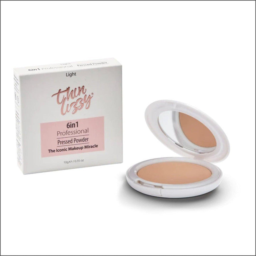 Thin Lizzy 6-in-1 Professional Pressed Powder Light 10g - Cosmetics Fragrance Direct-9421030509256